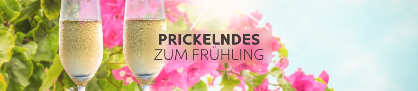 schaumwein sekt prosecco frühling